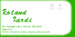 roland kurdi business card